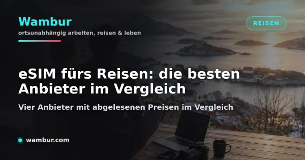 Vorschaubild: eSIM und Internet. Mobil online ohne SIM-Karte vor Ort, vier Anbieter im Vergleich